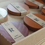 glasuntersetzer untersetzer leder braun rund