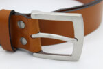 Moderne Gürtelschnalle Edelstahl massiv, 40mm