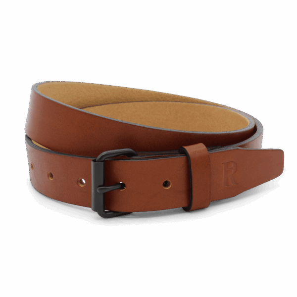 Gürtel Braun Ledergürtel Herren 3 cm mit Rollschnalle