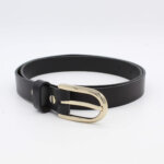 Echtledergürtel Damen Vollledergürtel Schwarz Damengürtel