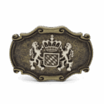 Trachten Gürtelschnalle Trachtenschnalle Altmessing Bayernwappen