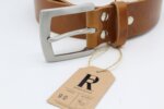 "Vinzenz" - Pull-Up-Ledergürtel mit Edelstahlschnalle 4cm