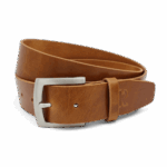 Gürtel mit Edelstahlschnalle 4cm Herren Fettleder Pull-Up Leder Ledergürtel