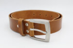 Ledergürtel mit Schnalle aus Edelstahl Stahl Herren Leder Herrengürtel 4 cm