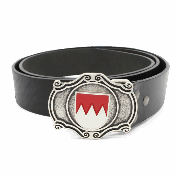 Trachtengürtel Franken Frankenrechen Schwarz Herren Lederhosengürtel