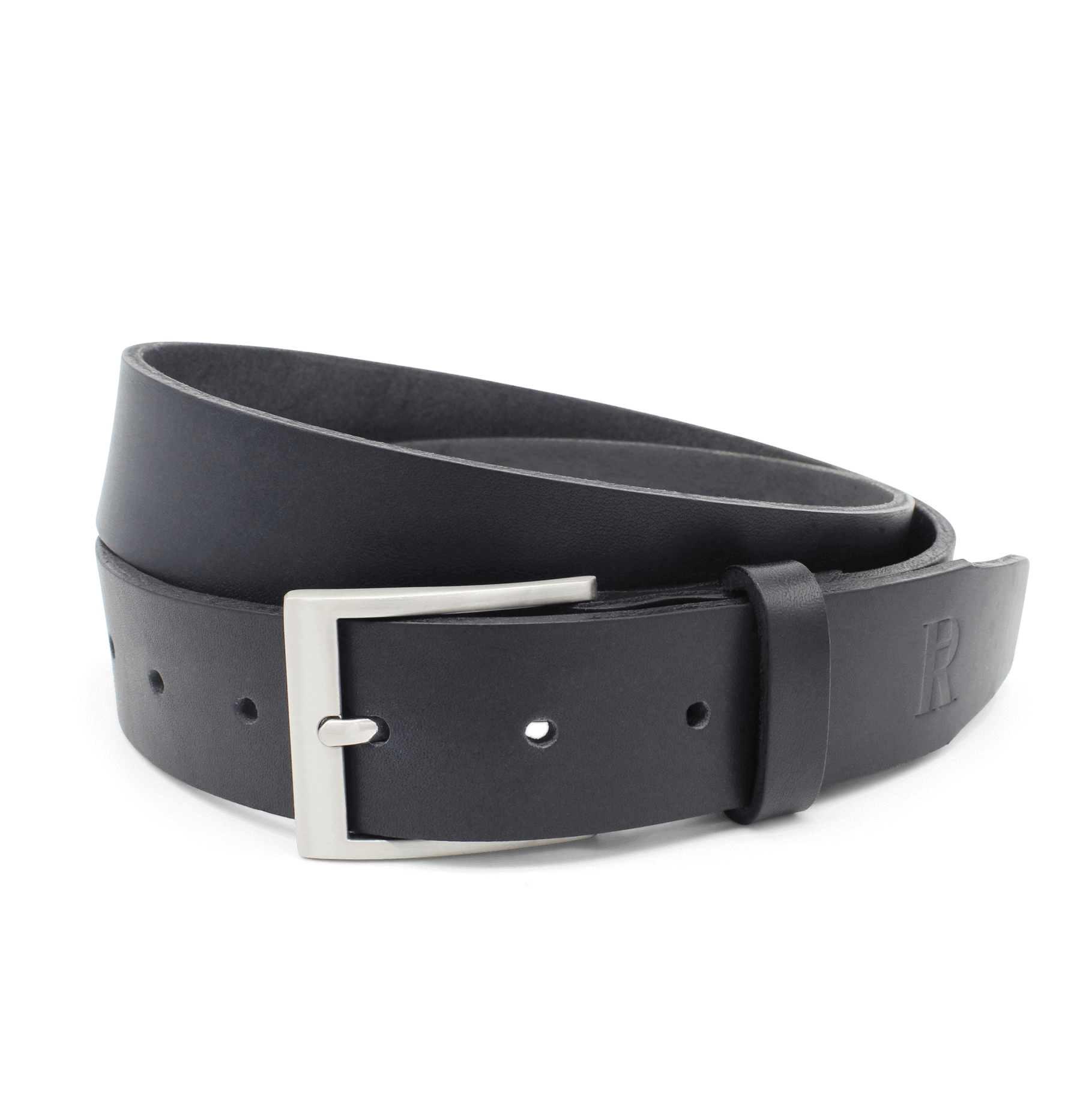 Ledergürtel Herren Blau Dunkelblau Navy Marineblau 3,5cm Herrengürtel Echtleder Kaspar