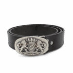 Trachtengürtel Bayern schwarz Herren Rustikaler 4cm Lederhosen Gürtel Leder
